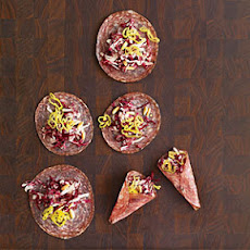 Soppressata Bundles with Radicchio and Goat Cheese