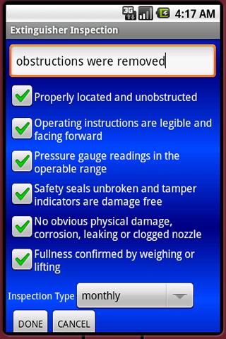 【免費生產應用App】Fire Extinguisher Inspection-APP點子