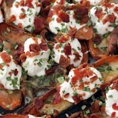 Bacon and Brie Sweet Potato Skins