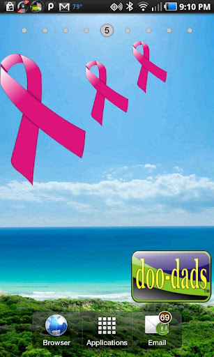 Breast Cancer Ribbon doo-dad