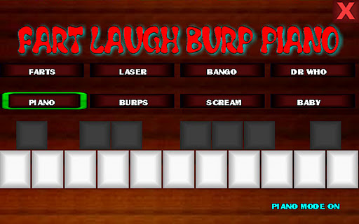 fart laugh burp piano