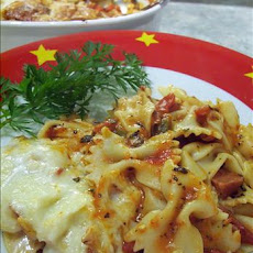 Bow Tie and Pepperoni Casserole