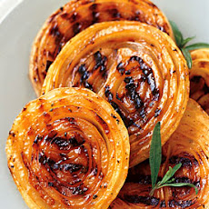 Bbq Onion Steaks with Honey-Mustard Sauce