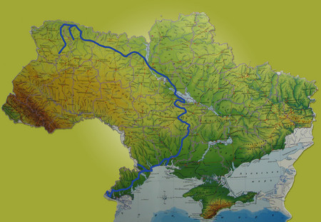 Маршрут эстафеты Украиной