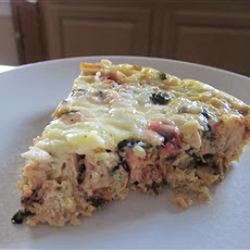 Salmon and Swiss Chard Quiche