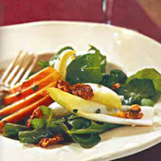 Pear, Arugula and Endive Salad with Candied Walnuts
