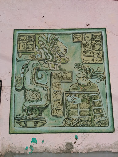 Mayan Script Mural
