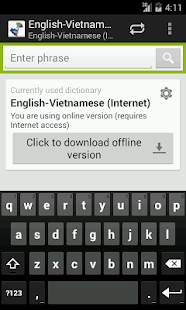 How to get English-Vietnamese Dictionary 2.1.3 unlimited apk for android