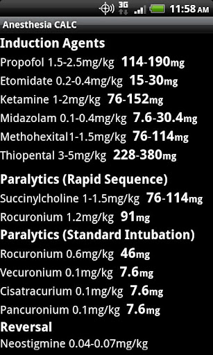 【免費醫療App】Anesthesia CALC-APP點子