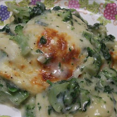 Ravioli Baked With Broccoli and Spinach