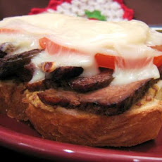 Open-Faced Roast Beef Sandwich