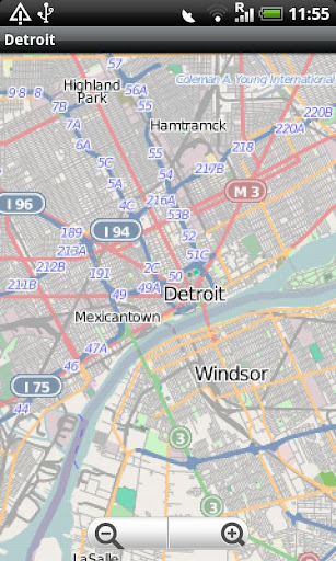 Detroit Street Map