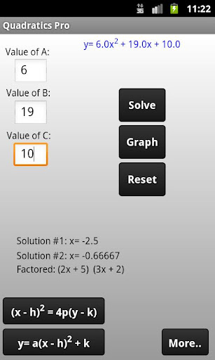 Quadratics Pro