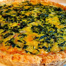 Rainbow Chard Tart in a Chestnut Crust