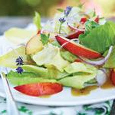 Nectarine Salad With Minted Chili Dressing