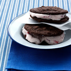 Strawberry-Chocolate Ice Cream Sandwiches