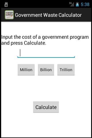 Government Waste Calculator