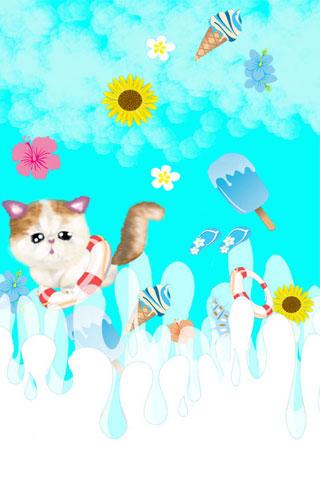 Ripple cat Live Wallpaper