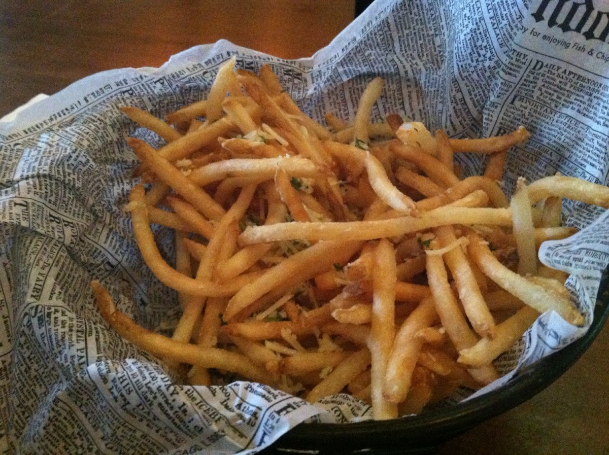 Gluten free fries done in a separate frier
