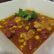 Black & White Vegetarian Chipotle Chili (Crock Pot)