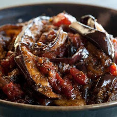 Susan Feniger's Street Food's Romanian Sweet and Sour Eggplant