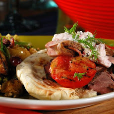 Gyros with Radish Tzatziki