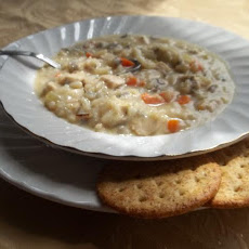 Easy Cream of Wild Rice Chicken Soup