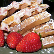 Raspberry Pecan Waffles