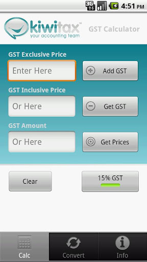 Kiwitax GST Calculator