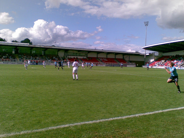 The second half kicks off.