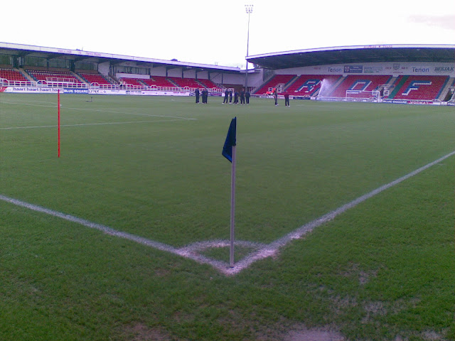 Wrexham inspect the pitch...