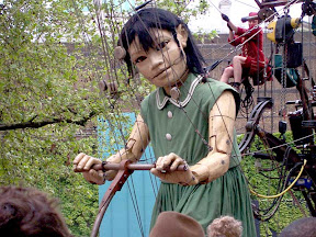 The little girl on her scooter