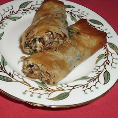 Ricotta, 3 Mushroom & Spinach Strudel