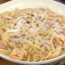 Jambalaya Pasta with Penne, Chicken, Shrimp and Andouille