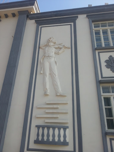 奥匈帝国使馆墙上浮雕
