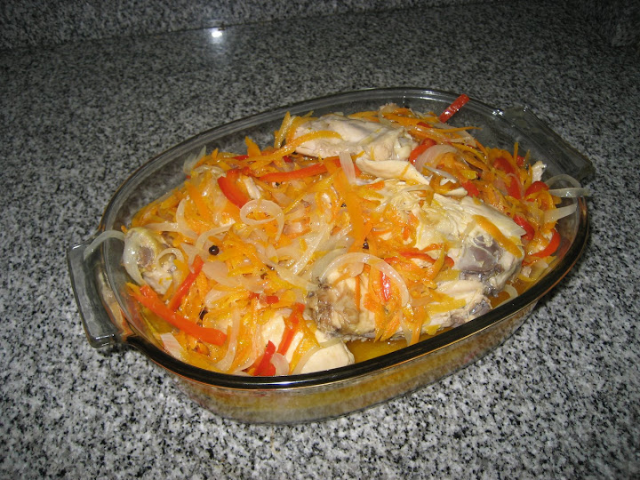 pollo en escabeche