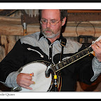 Kevin Gaugier hones in on a banjo solo at Aten Place, Boyne Falls, MI, Summer 2008.