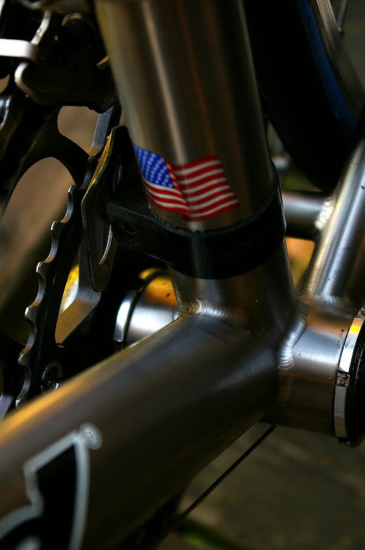 More gorgeous welds, and the Made in the USA flag on my Litespeed