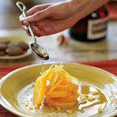 Oranges with Grand Marnier and Cookies