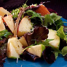 Mixed Apple Salad over Greens