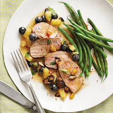 Jerk Pork Tenderloin with Blueberry Salsa