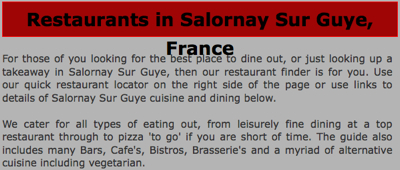 Restaurants in Salornay Sur Guye, France. Choose a top cafe, bistro, bar, brasserie or vegetarian dining-2.jpg
