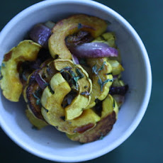 Delicata Squash Salad with Balsamic-Oregano Drizzle