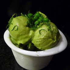 Fresh Mint and Spring Peas Ice Cream