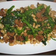 Broccoli Rabe, Sausage and Cannellini Beans