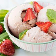 Strawberry Basil Ice Cream