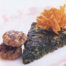 Spinach Parmesan Custard with Frico