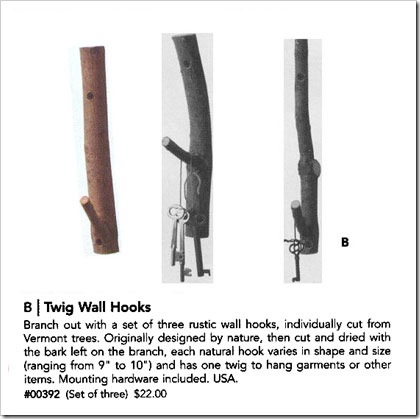 twig wall hooks