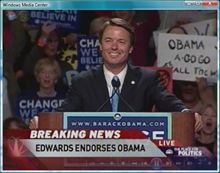 Edwards Endorses Obama in Michigan