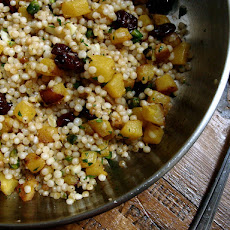 Israeli Couscous with Squash, Dried Cherries & Pistachios